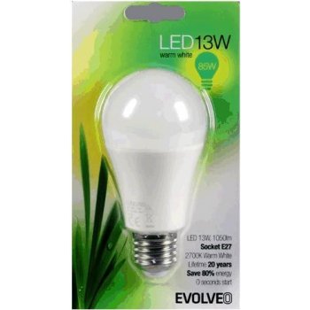 Evolveo EcoLight LED žárovka E27 13W 1050 lm Teplá bílá