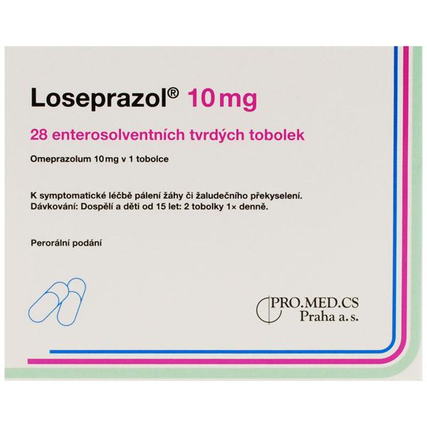 Loseprazol 10 mg por.cps.etd. 28 x 10 mg od 150 Kč - Heureka.cz