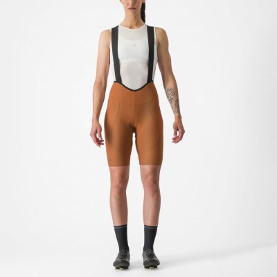 Castelli dámské s laclem Espresso W DT Bibshort Mocha – Zboží Dáma