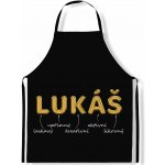 IMPAR Zástěra Mužská jména Gold Lukáš – Sleviste.cz