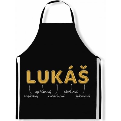 IMPAR Zástěra Mužská jména Gold Lukáš – Sleviste.cz