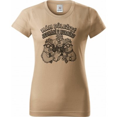 Jednání v kurníku, V1, černý tisk Dámské tričko Basic – Hledejceny.cz