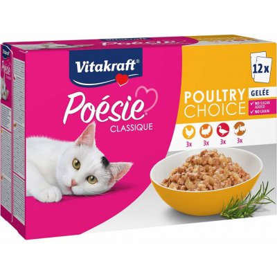 Vitakraft Poésie Poultry Choice v želé 12 x 85 g – Sleviste.cz