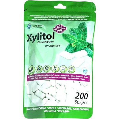 Miradent Xylitol SPEARMINT 200 ks – Zboží Dáma