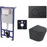Závěsný WC set SAT do lehkých stěn / předstěnová montáž + WC SAT Infinitio SIKOSSINB68K – Hledejceny.cz