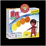 Dr. Devil Lemon Fresh Push Pull WC blok bez košíku 2 x 20 g – Sleviste.cz
