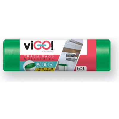 Vigo pytle na tříděný odpad LDPE 60 l 30 µm 10 ks zelené – Zboží Mobilmania