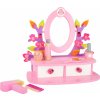 Výbavička pro panenky Small Foot Dřevěný kosmetický stoleček růžový