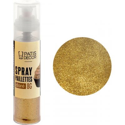 Patisdécor Zlatý třpytivý sprej 8 g – Zboží Mobilmania