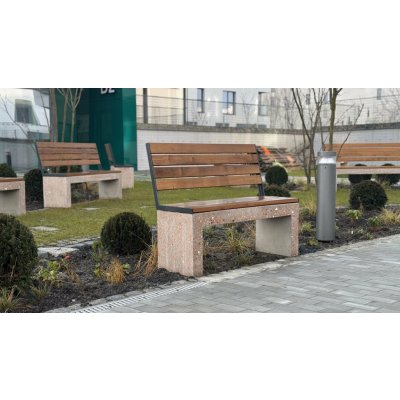 Cementum Betonová lavička Velikost: M, Opěradlo: Opěradlo – Zboží Dáma