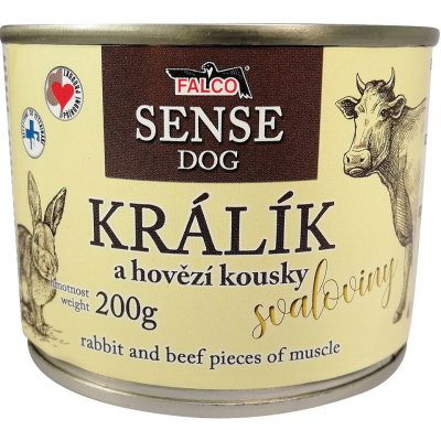 Falco sense dog králík a hovězí 200 g