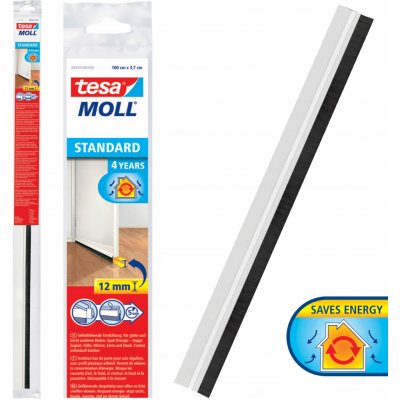 tesa STANDARD 05433-00100-00 Door sealing rail tesaMOLL® bílá (d x š) 1 m x 40 mm – Sleviste.cz