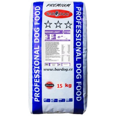 Bardog Prémiové granule Senior Light 17 kg