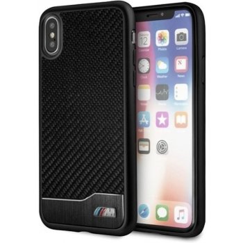 Pouzdro BMW M Carbon Aluminium Hard Case iPhone X černé