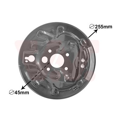 Krycí plech, brzdový buben VAN WEZEL 7620374 | Zboží Auto