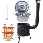 KESSEL kotlík na guláš nerez 0,8 mm 22 l INOX, KESSEL poklice nerez INOX – Sleviste.cz