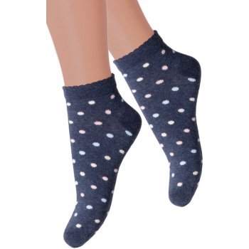STEVEN Dívčí kotníkové ponožky 004/177 jeans