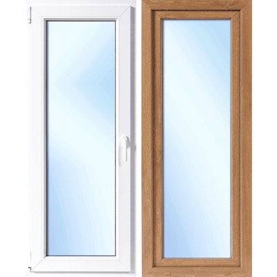 OknaDvereNaMiru.cz Plastové balkonové dveře Otevíravé i sklopné levé zlatý dub / bílá 90 x 200 cm – Hledejceny.cz