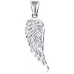 Gemmax Jewelry Přívěsek Andělské křídlo z bílého zlato GUPWN 24211