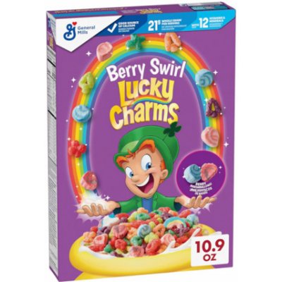 Lucky Charms cereálie s kousky marshmallows s příchutí lesního ovoce 309 g – Zboží Dáma