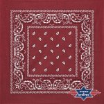 Stars and Stripes bavlněný šátek bandana bordó 01 – Zbozi.Blesk.cz