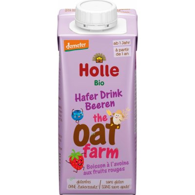 Holle Bio Nápoj ovesný Oat Farm s lesními plody pro děti od 12. měsíce 200 ml – Sleviste.cz