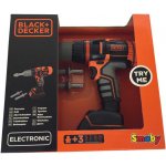 Smoby Black & Decker Aku šroubovák vrtačka 2v1 set se 3 nástavci – Sleviste.cz