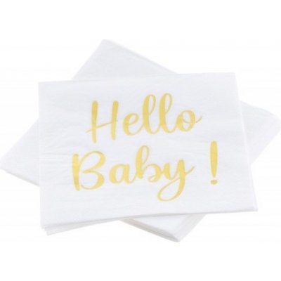 Chaks Ubrousky papírové Hello Baby! 20 ks 33x33cm