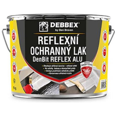 Den Braven Reflexní ochranný lak DenBit REFLEX ALU, plechovka 9 kg, stříbrný – Zboží Mobilmania