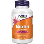 Now Foods Biotin 5000 μg 120 rostlinných kapslí – Hledejceny.cz