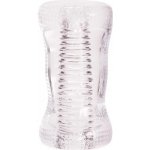 SuperLove Clear Ribbed Masturbator – Zboží Dáma