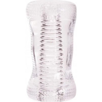 SuperLove Clear Ribbed Masturbator – Zboží Dáma