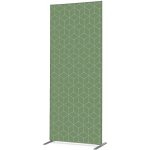 Jansen Display Potištěná látková dělící stěna Deco 85-200 Hexagon zelený, 870 x 2020 mm – Zboží Živě