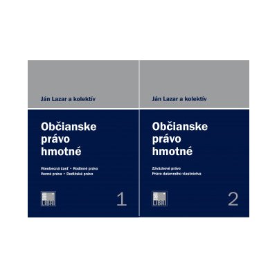 Občianske právo hmotné 1. a 2. zväzok – Hledejceny.cz