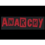 Nášivka ANARCHY nápis red – Zboží Dáma