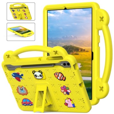 Protemio Fany Dětský kryt na tablet pro Samsung Galaxy Tab S9 FE+ 66752 žlutý