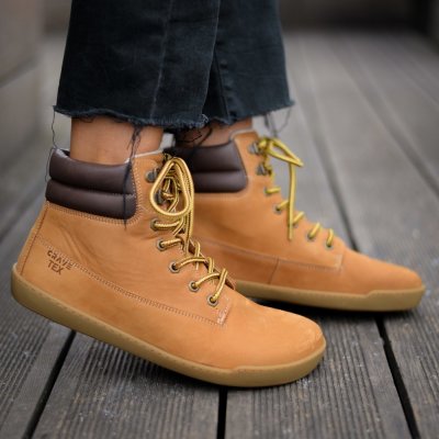 Crave utah Cognac Zateplené zimní barefoot boty – Zboží Dáma Crave utah Cognac Zateplené zimní barefoot boty – Zboží Dáma