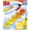 Dezinfekční prostředek na WC Dr. Devil WC BiColor 5ball WC blok Lemon Fresh 35 g