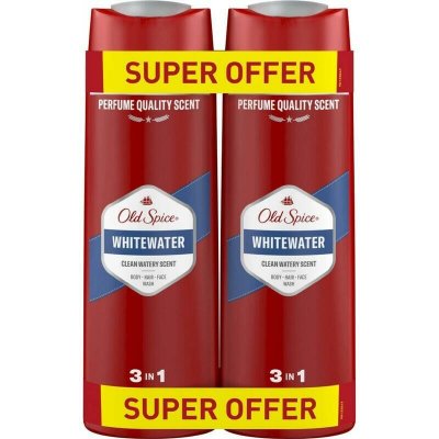 OLD SPICE Whitewater sprchový gel se svěží vůní 2 x 400 ml – Hledejceny.cz