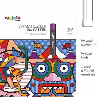 Carioca Plus olejové pastely box 24 ks – Sleviste.cz