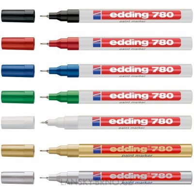 Edding 780 - bílý – Zboží Živě