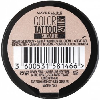 Maybelline Color Tattoo gelové oční stíny Socialite 4 g
