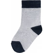 LUPILU Chlapecké ponožky, 7 párů pruhy / šedá / bílá / námořnická modrá
