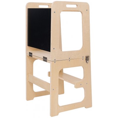 Ourbaby Montessori Učicí věž Adjustable přírodní – Zboží Mobilmania