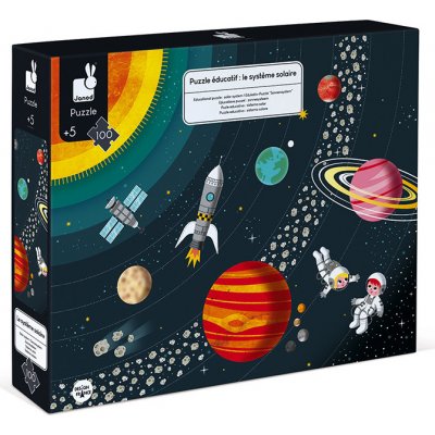 Janod Vzdělávací Vesmír a sluneční soustava 100 dílků – Hledejceny.cz