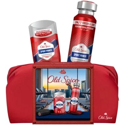 Old Spice Sport Power deospray pro muže 150 ml + Old Spice Sport Power tuhý antiperspirant pro muže 50 ml + kosmetická taštička – Hledejceny.cz