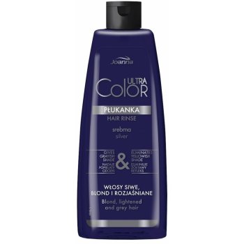 Joanna Ultra Color Silver Hair Rinse tónovací vlasová voda přeliv stříbrná 150 ml