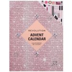 Makeup Revolution London Advent Calendar 2024 rtěnka 4 ks + lesk na rty 3 ks + tužka na rty 2 ks + maska na rty 1 ks + olej na rty 1 ks + štětec na oči 1 ks + mini paletka Reloaded 1 ks + tekuté stíny – Zboží Dáma