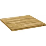 vida XL 245998 dubový masiv 70 x 70 x 4,4 cm (čtverec) – Zboží Dáma