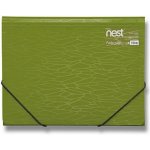 Foldermate Tříchlopňové s gumou NEST Action Case A4 Olivově zelená – Zboží Mobilmania